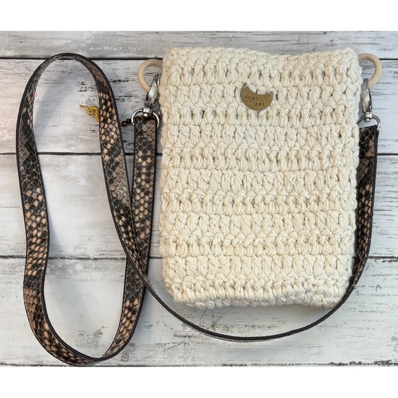 Handmade Handbags - SoFi Art Women’s Handmade Crochet Snake Charm Crossbody Bag